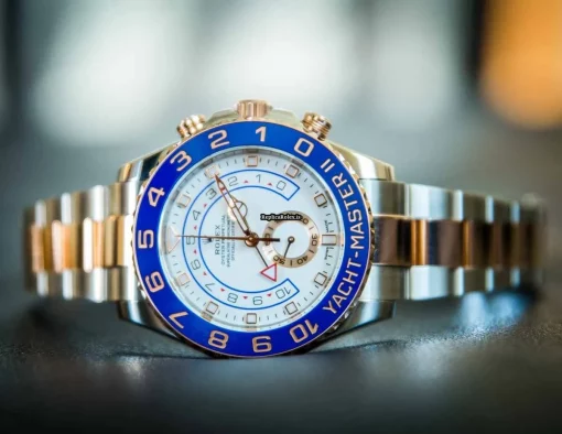 Reliable Replica Rolex Yacht-master II 116681-0002 Caliber 4161 Automatic Movement 44mm Gold/steel Case Mens/unisex Watch - Image 7
