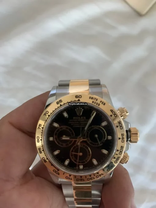 Best Fake Rolex Daytona 116503 Caliber 4130 Automatic Movement 40mm Gold/steel Case Mens/unisex Watch - Image 11