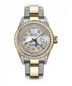 Amazing Clone Rolex Lady-datejust 69173 Automatic Movement 26mm Gold/steel Case Womens Watch
