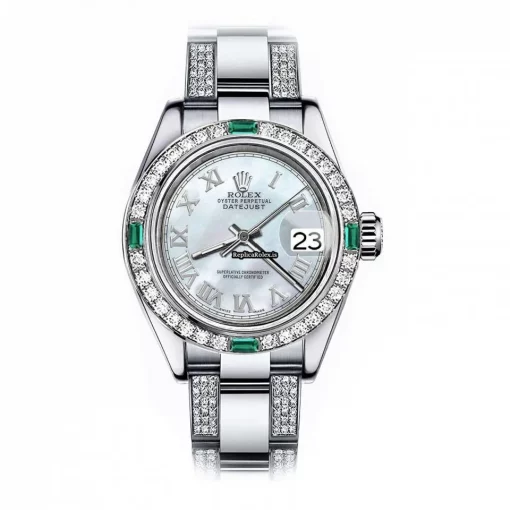 Suitable Knockoff Rolex Lady-datejust 68274 Automatic Movement 31mm Steel Case Womens Watch