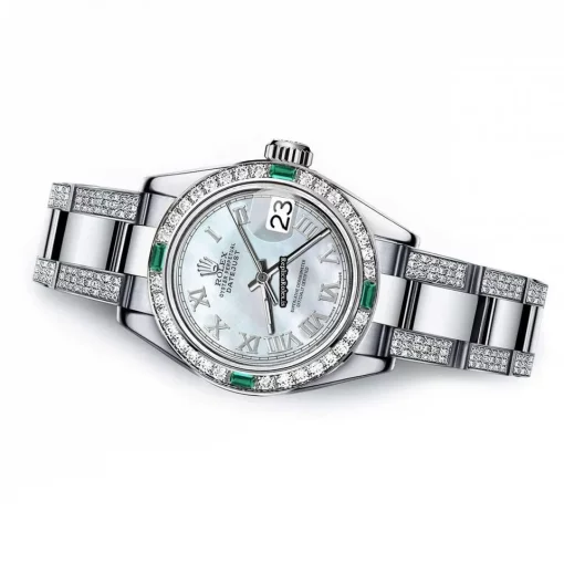 Suitable Knockoff Rolex Lady-datejust 68274 Automatic Movement 31mm Steel Case Womens Watch - Image 2