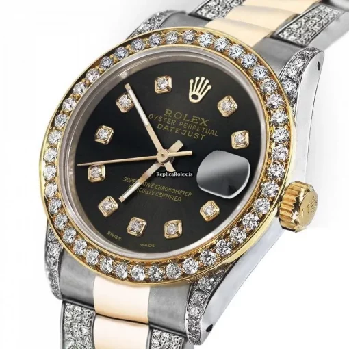Recommend Replica Rolex Lady-datejust 69173 Automatic Movement 26mm Gold/steel Case Womens Watch - Image 2