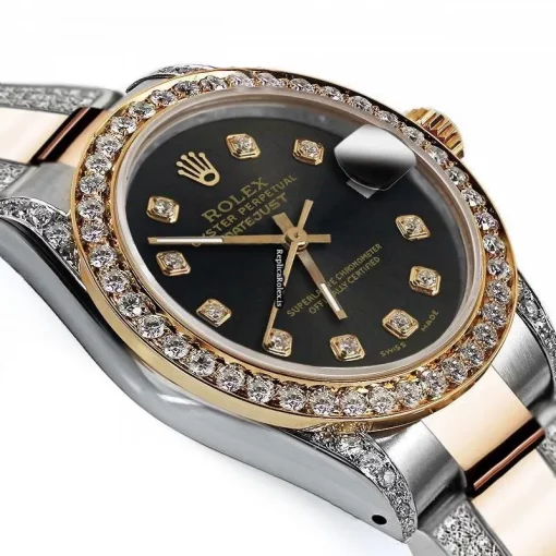 Recommend Replica Rolex Lady-datejust 69173 Automatic Movement 26mm Gold/steel Case Womens Watch - Image 3