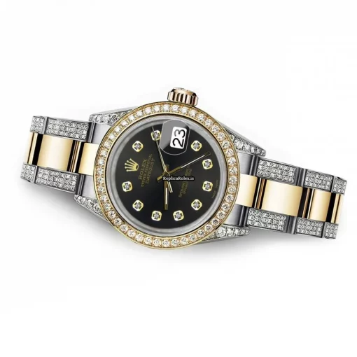 Recommend Replica Rolex Lady-datejust 69173 Automatic Movement 26mm Gold/steel Case Womens Watch - Image 4