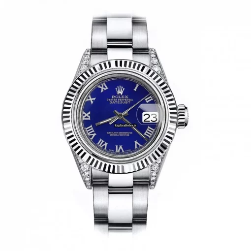 Popular Fake Rolex Oyster Perpetual Lady Date 69160 Automatic Movement 26mm Steel Case Womens Watch