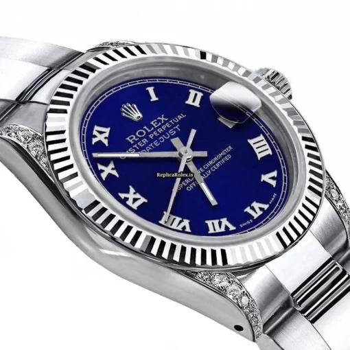 Popular Fake Rolex Oyster Perpetual Lady Date 69160 Automatic Movement 26mm Steel Case Womens Watch - Image 2