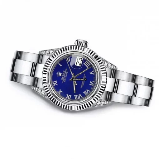 Popular Fake Rolex Oyster Perpetual Lady Date 69160 Automatic Movement 26mm Steel Case Womens Watch - Image 3