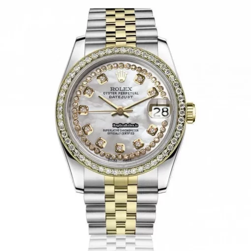 Wholesale Replica Rolex Lady-datejust 68273 Automatic Movement 31mm Gold/steel Case Womens Watch - Image 10