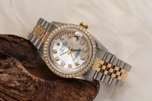 Wholesale Replica Rolex Lady-datejust 68273 Automatic Movement 31mm Gold/steel Case Womens Watch - Image 4
