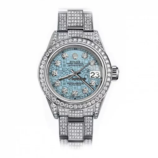 Appealing Copies Rolex Oyster Perpetual Lady Date 69160 Automatic Movement 26mm Steel Case Womens Watch