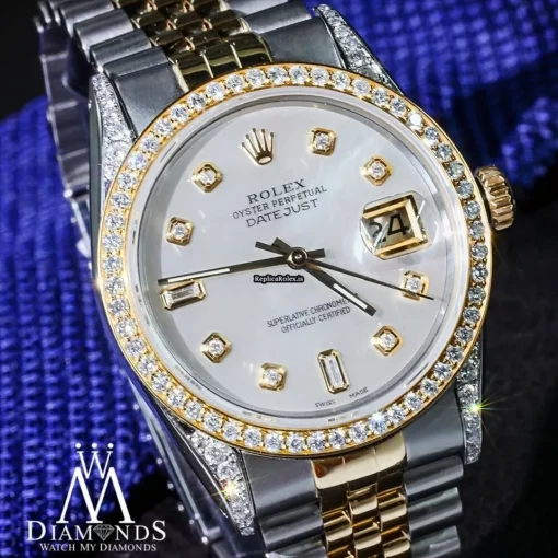 Defect Replica Rolex Datejust 16013 Automatic Movement 36mm Gold/steel Case Mens/unisex Watch - Image 6
