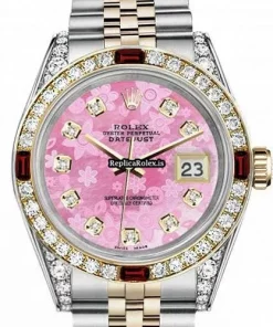 Excellent Replica Rolex Lady-datejust 69173 Automatic Movement 31mm Gold/steel Case Womens Watch