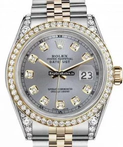 Awesome Replica Rolex Lady-datejust 68274 Automatic Movement 31mm Gold/steel Case Womens Watch