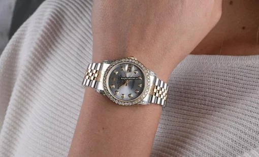 Awesome Replica Rolex Lady-datejust 68274 Automatic Movement 31mm Gold/steel Case Womens Watch - Image 6