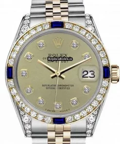 Stylish Replica Rolex Lady-datejust 68273 Automatic Movement 31mm Gold/steel Case Womens Watch