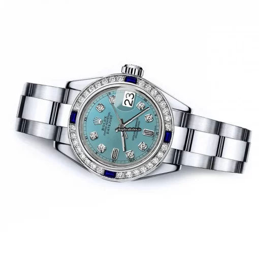 Well Made Replica Rolex Oyster Perpetual Lady Date 69160 Automatic Movement 26mm Steel Case Womens Watch - Image 2