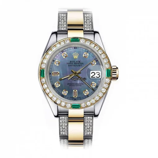 Awesome Fake Rolex Lady-datejust 68273 Automatic Movement 31mm Gold/steel Case Womens Watch