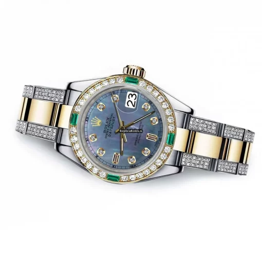 Awesome Fake Rolex Lady-datejust 68273 Automatic Movement 31mm Gold/steel Case Womens Watch - Image 2