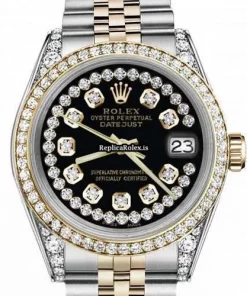 Well Made Replica Rolex Lady-datejust 68274 Automatic Movement 31mm Gold/steel Case Womens Watch