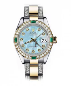 Neat Clone Rolex Lady-datejust 68273 Automatic Movement 31mm Gold/steel Case Womens Watch