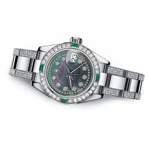 Distinctive Fake Rolex Lady-datejust 68274 Automatic Movement 31mm Steel Case Womens Watch - Image 2