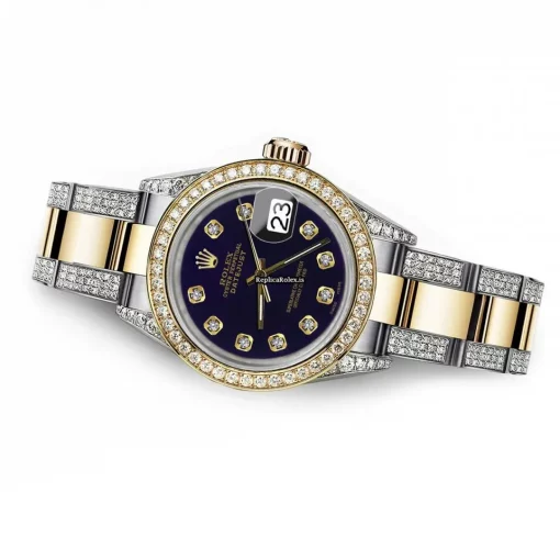 Terrific Replica Rolex Datejust 68173 Automatic Movement 31mm Gold/steel Case Womens Watch - Image 4