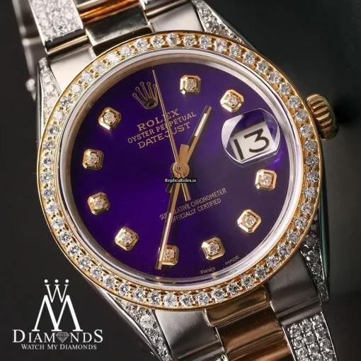 Terrific Replica Rolex Datejust 68173 Automatic Movement 31mm Gold/steel Case Womens Watch - Image 6