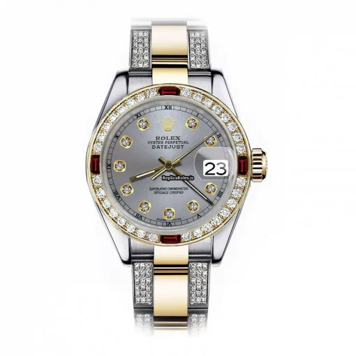 Fabulous Knockoff Rolex Datejust 16013 Automatic Movement 36mm Gold/steel Case Mens/unisex Watch