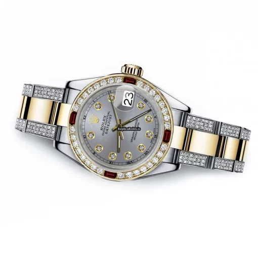 Fabulous Knockoff Rolex Datejust 16013 Automatic Movement 36mm Gold/steel Case Mens/unisex Watch - Image 2