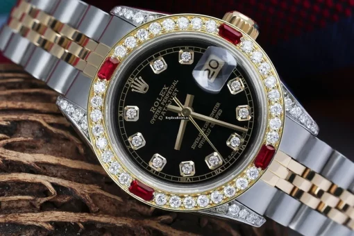 High Quality Replica Rolex Lady-datejust 69173 Automatic Movement 26mm Gold/steel Case Womens Watch