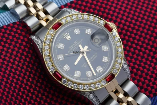 High Quality Replica Rolex Lady-datejust 69173 Automatic Movement 26mm Gold/steel Case Womens Watch - Image 4