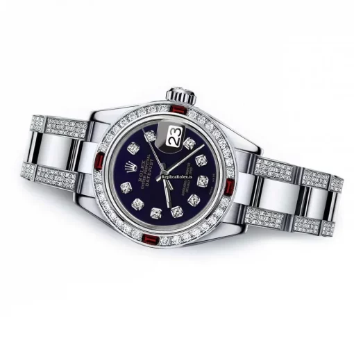 Incredible Imitation Rolex Oyster Perpetual Lady Date 69160 Automatic Movement 26mm Steel Case Womens Watch - Image 2