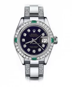Defect Fake Rolex Oyster Perpetual Lady Date 69160 Automatic Movement 26mm Steel Case Womens Watch