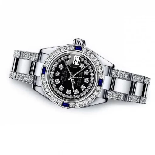 Fine Fake Rolex Lady-datejust 68274 Automatic Movement 31mm Steel Case Womens Watch - Image 2