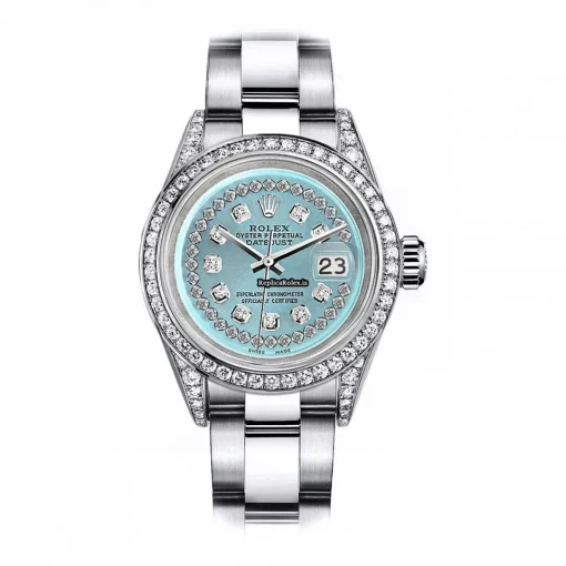 Good Replica Rolex Oyster Perpetual Lady Date 69160 Automatic Movement 26mm Steel Case Womens Watch
