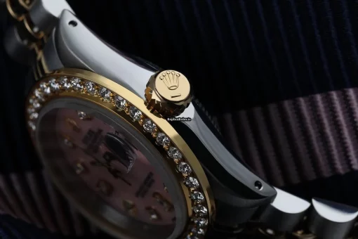 Awesome Knockoff Rolex Lady-datejust 69173 Automatic Movement 26mm Gold/steel Case Womens Watch - Image 2