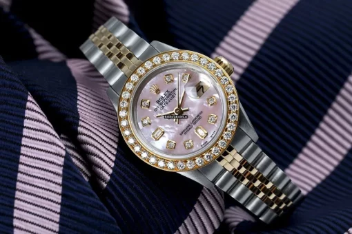 Awesome Knockoff Rolex Lady-datejust 69173 Automatic Movement 26mm Gold/steel Case Womens Watch - Image 3