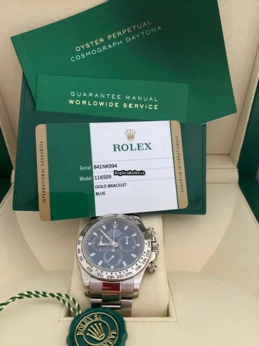 Design Replica Rolex Daytona 116509 Caliber 4130 Automatic Movement 40mm White Gold Case Mens/unisex Watch - Image 2