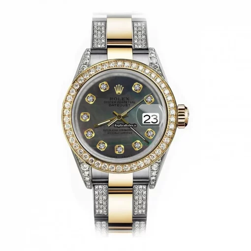Mind-boggling Replica Rolex Datejust 68173 Automatic Movement 31mm Gold/steel Case Womens Watch