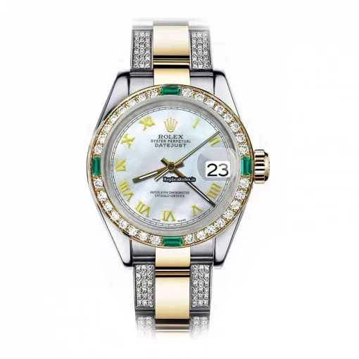 Affordable Replica Rolex Lady-datejust 69173 Automatic Movement 26mm Gold/steel Case Womens Watch