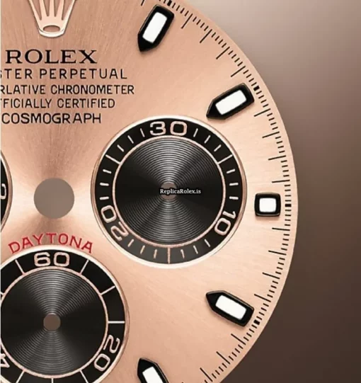 Wholesale Replica Rolex Daytona 116505 Caliber 4130 Automatic Movement 40mm Rose Gold Case Mens/unisex Watch - Image 3