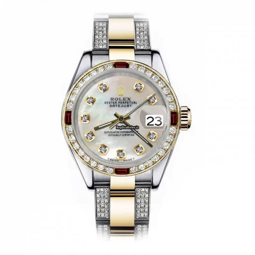 Remarkable Replica Rolex Lady-datejust 69173 Automatic Movement 26mm Gold/steel Case Womens Watch
