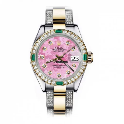 Unique Replica Rolex Lady-datejust 69173 Automatic Movement 26mm Gold/steel Case Womens Watch