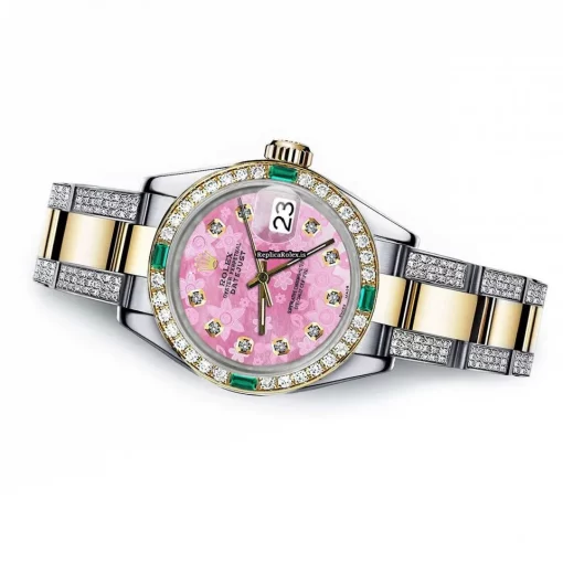 Unique Replica Rolex Lady-datejust 69173 Automatic Movement 26mm Gold/steel Case Womens Watch - Image 2
