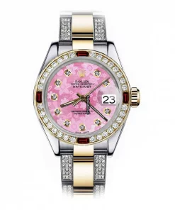 Lovely Clone Rolex Lady-datejust 68273 Automatic Movement 31mm Gold/steel Case Womens Watch