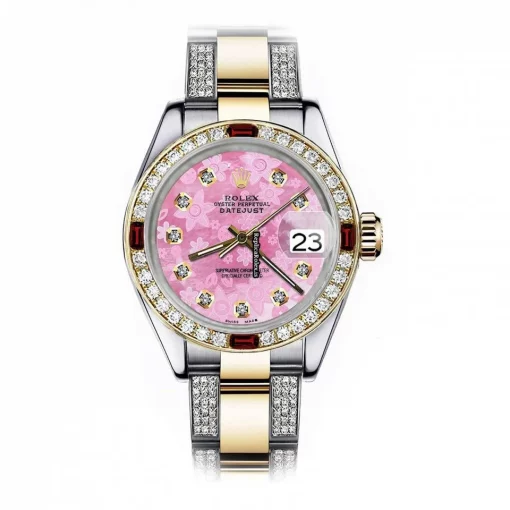 Lovely Clone Rolex Lady-datejust 68273 Automatic Movement 31mm Gold/steel Case Womens Watch