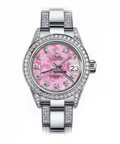 Wonderful Imitation Rolex Oyster Perpetual Lady Date 69160 Automatic Movement 26mm Steel Case Womens Watch