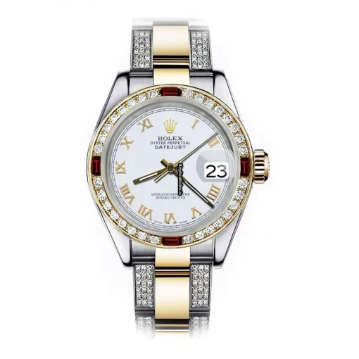 Affordable Imitation Rolex Lady-datejust 69173 Automatic Movement 26mm Gold/steel Case Womens Watch