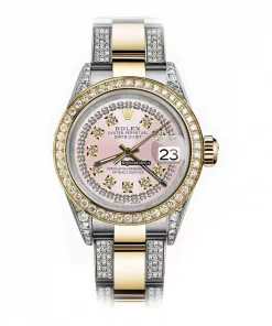 Wonderful Replica Rolex Lady-datejust 69173 Automatic Movement 26mm Gold/steel Case Womens Watch