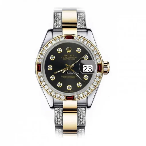 Remarkable Knockoff Rolex Lady-datejust 68273 Automatic Movement 31mm Gold/steel Case Womens Watch